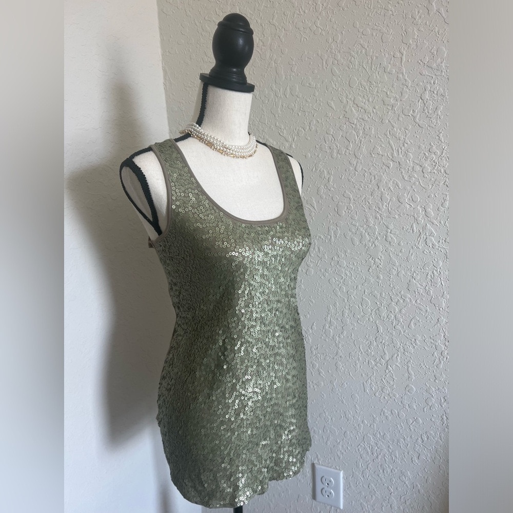 VINTAGE VIVIENNE TAM SEQUIN TANK! SIZE M